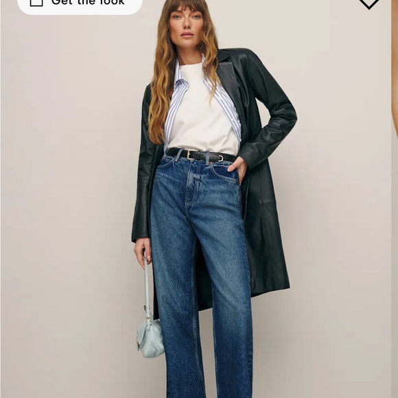 Reformation Cary High Rise Slouchy Wide Leg Jeans, Lanier wash, sz 27 NEW W/TAGS - Picture 6 of 7